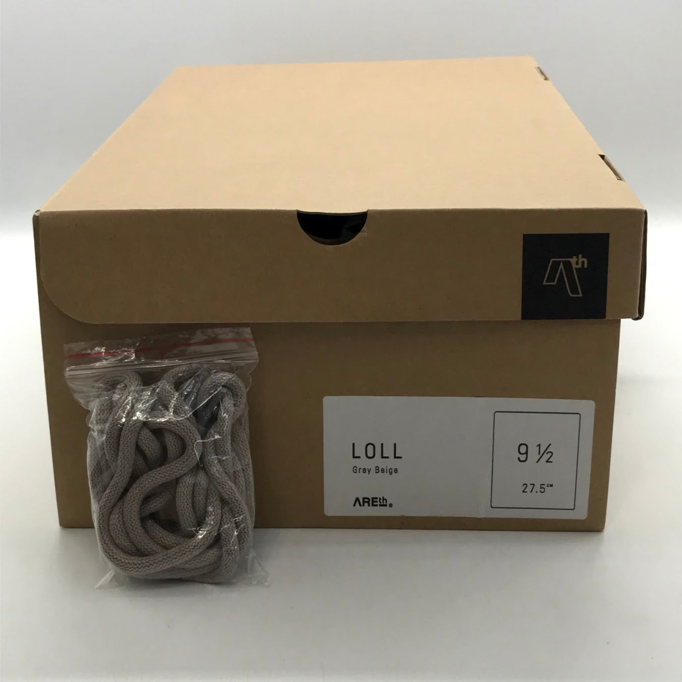 AREth ( アース ) LOLL スニーカー グレーベージュ グレージュ 27.5cm【倉吉店】