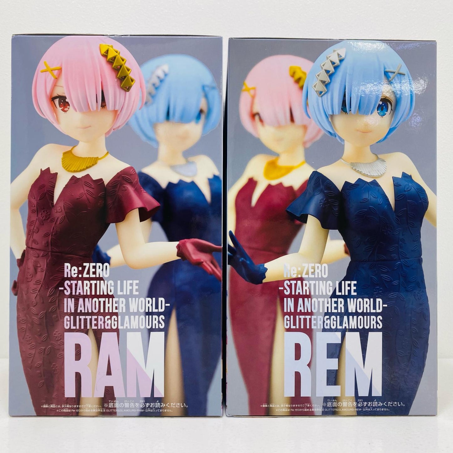 【中古】 GLITTER&GLAMOURUS レム&ラム【フィギュア】
