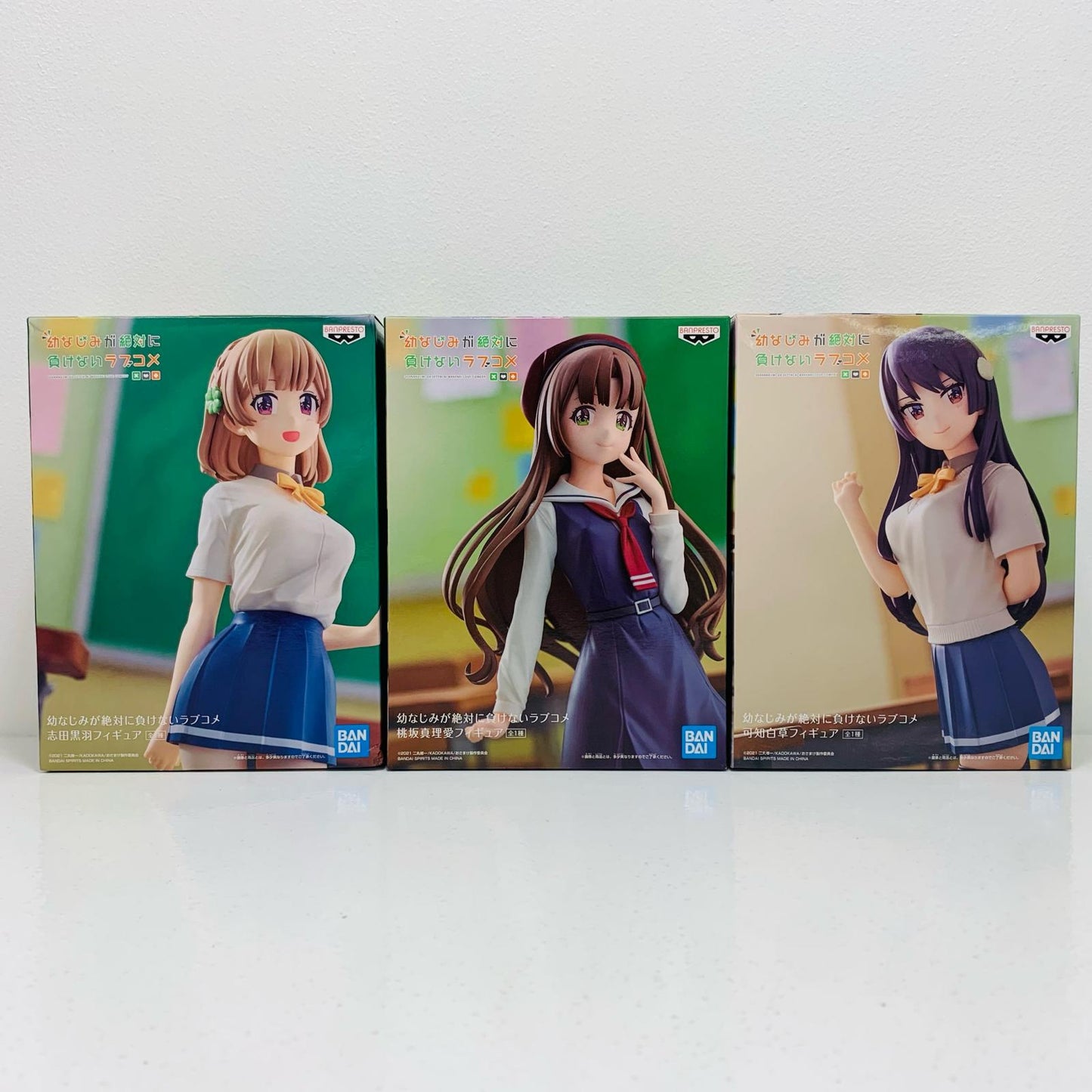 【中古】 幼なじみが絶対に負けないラブコメ フィギュア 桃坂真理愛 志田黒羽 可知白草 3体セット【フィギュア】