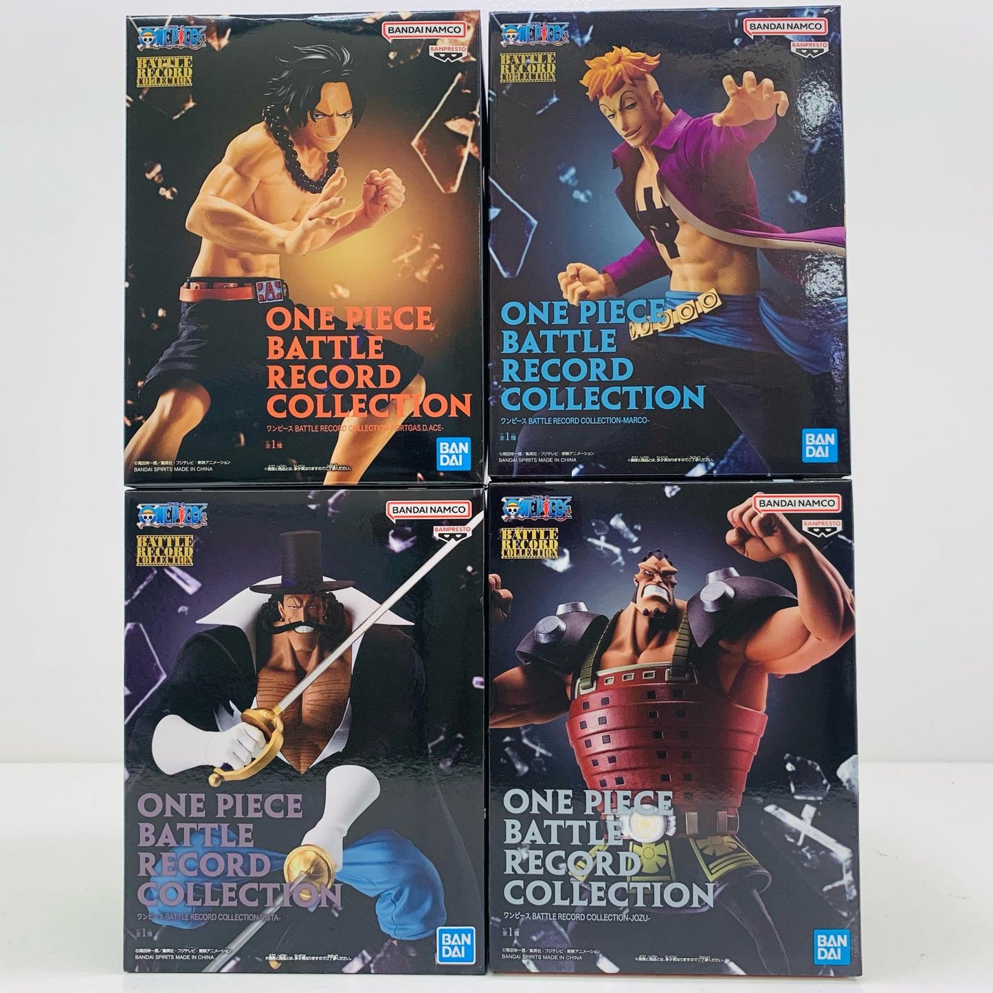 【中古】 BATTLERECORD 白ひげ海賊団 4体セット【フィギュア】