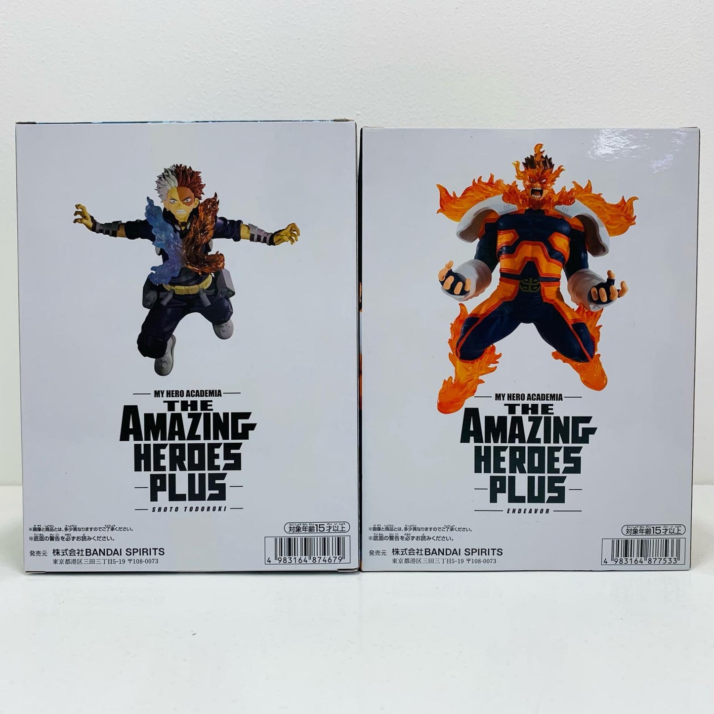 【中古】 THEAMAZINGHEROES エンデヴァー&轟焦凍 2体セット【フィギュア】