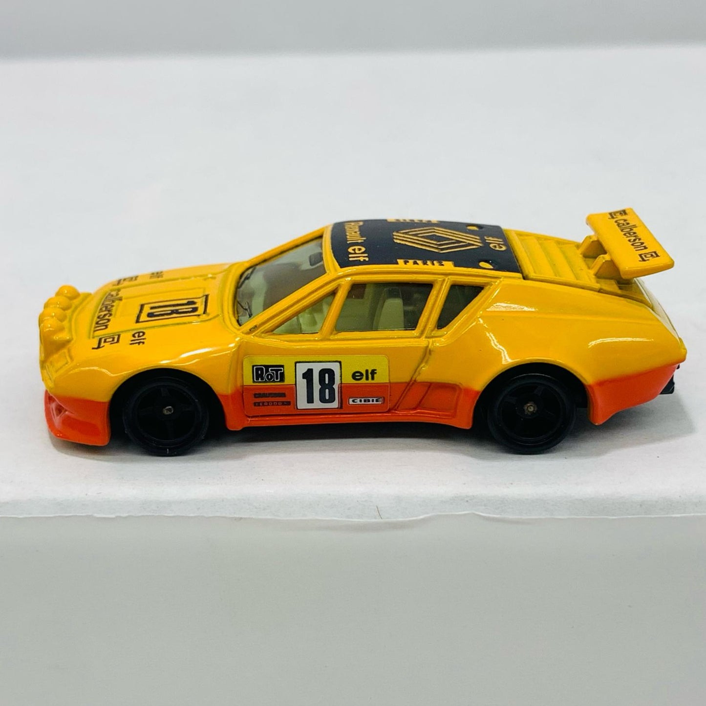 【中古】 1/60アルピーヌルノーA310ラリータイプelf#18(イエロー×ブラック/青箱/日本製)「トミカ外国車シリーズF58」