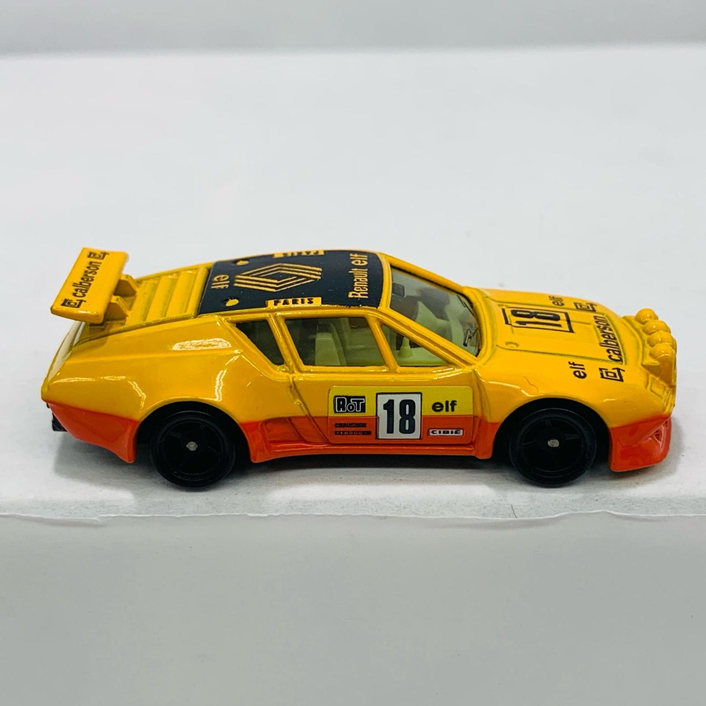 【中古】 1/60アルピーヌルノーA310ラリータイプelf#18(イエロー×ブラック/青箱/日本製)「トミカ外国車シリーズF58」