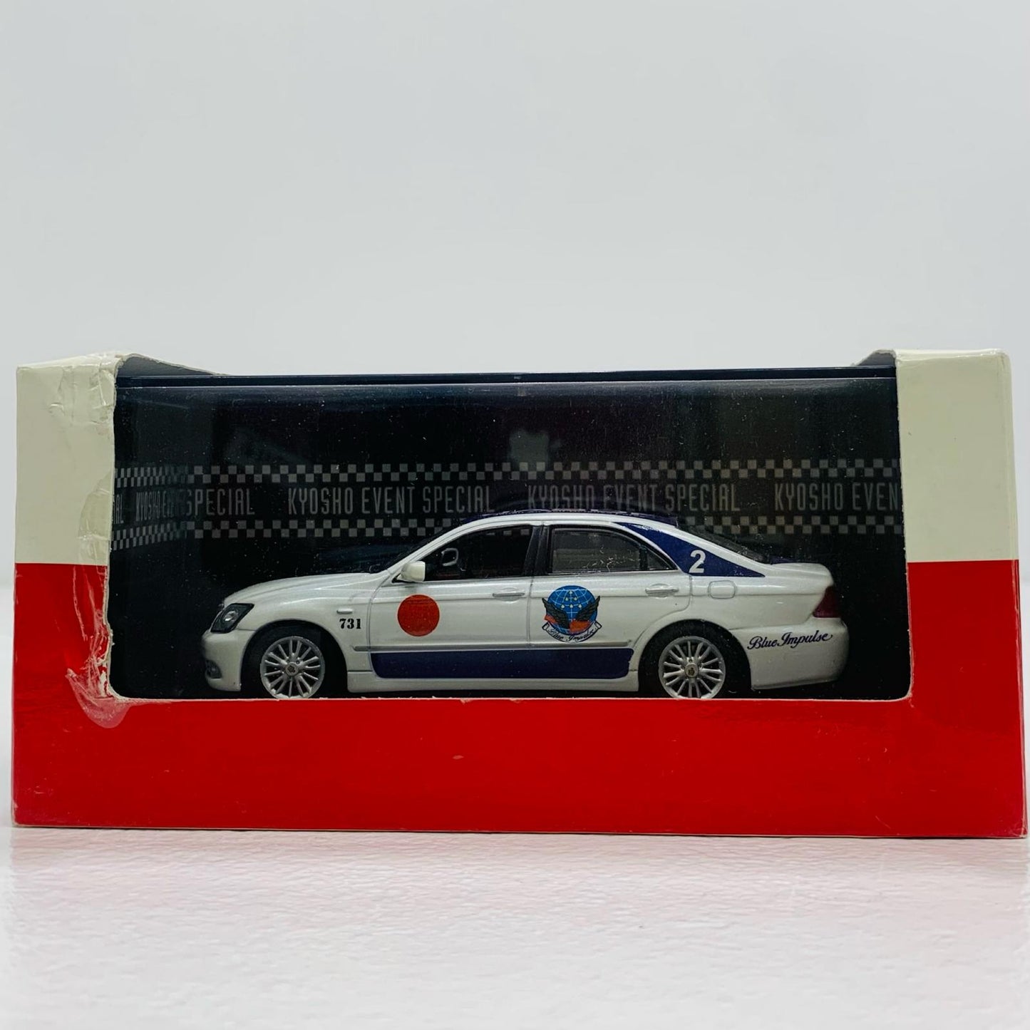 【中古】 TOYOTA CROWN BLUE INPULSE No.2 1/43 京商イベントモデ
