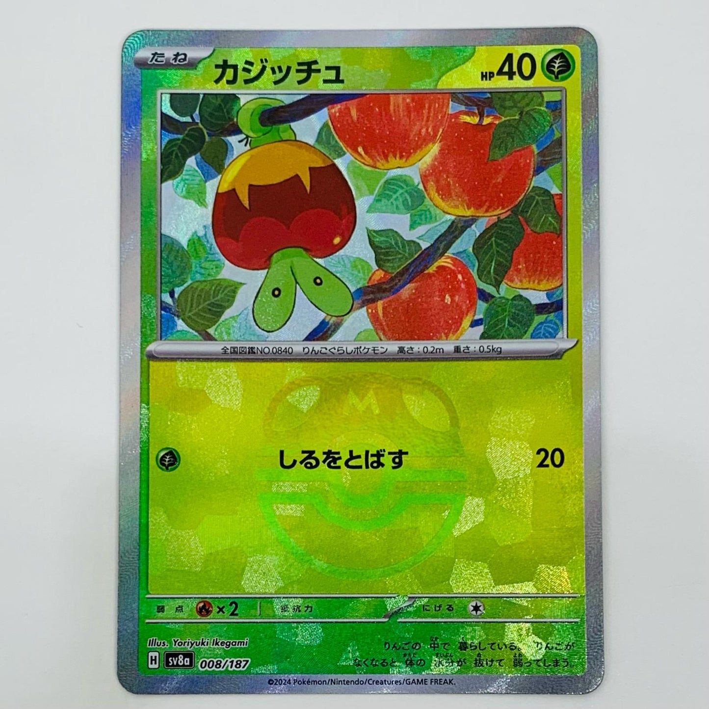【中古】 カジッチュ ミラー(マスターボール) - SV8a-008 ポケモンカードゲーム トレーディングカード カジッチュ テラスタルフェスex SV8a-008【飾磨店】