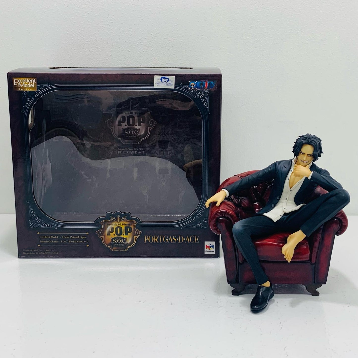 【中古】 エース「ワンピース」P.O.P”S.O.C”メガトレショップ&オンラインショップ限定【フィギュア】