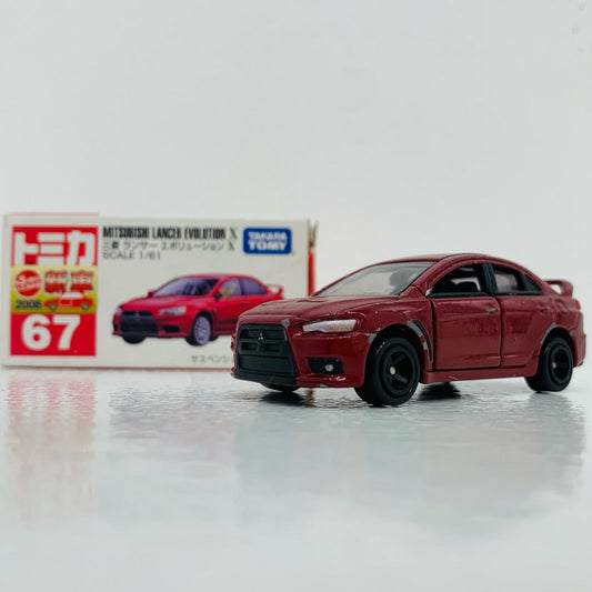 【中古】 '1/61三菱ランサーエボリューションX(レッド/赤箱/中国製)「トミカNo.67」'