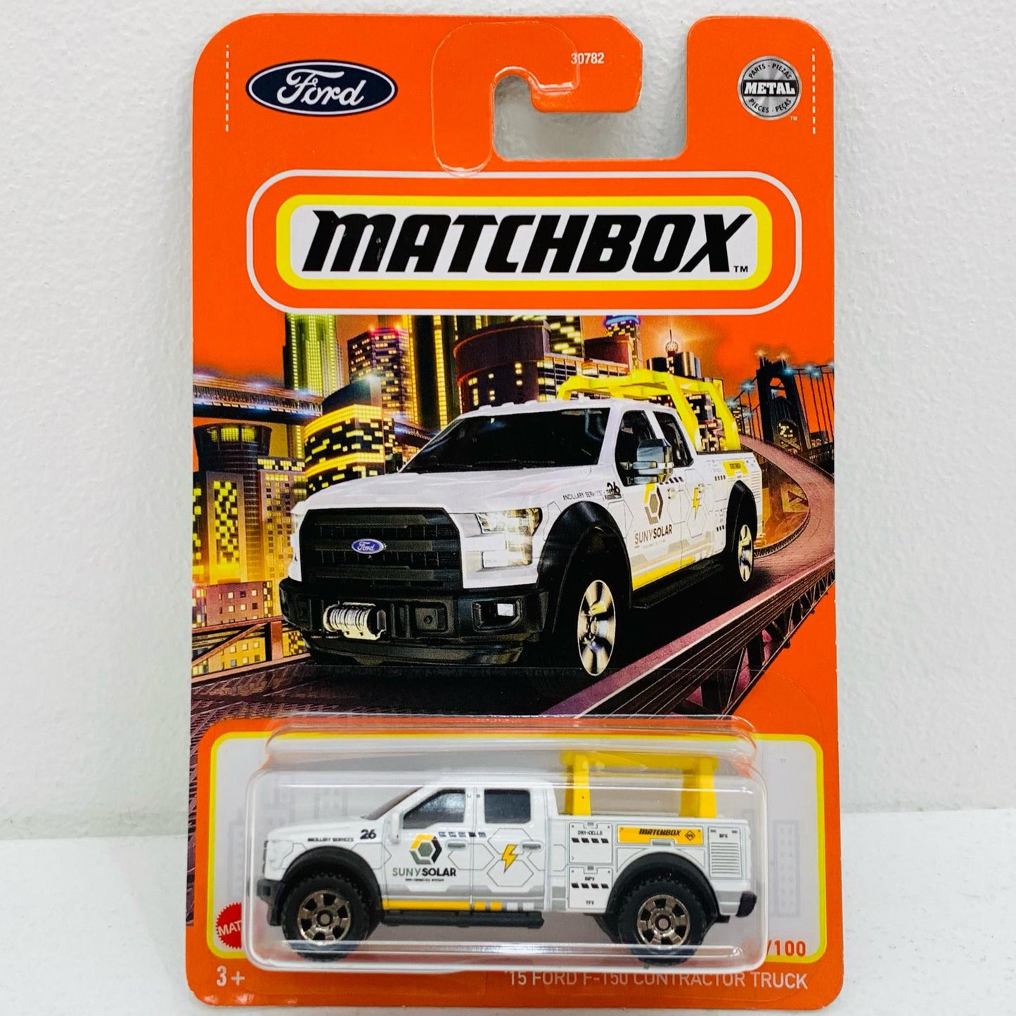 【中古】 1/64 '15 FORD F-150 CONTRACTOR TRUCK MATCHBOX 78/100 MATCHB