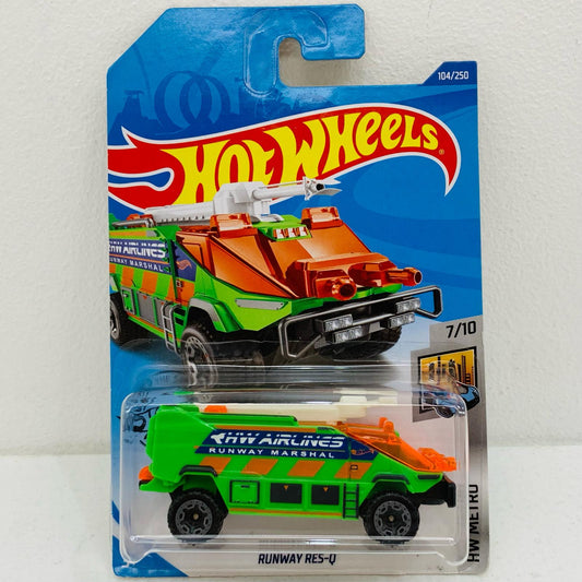 【中古】 Runway Res-Q HW Metro 7/10 2020 Hot Wheels 104/250 Hot Whee