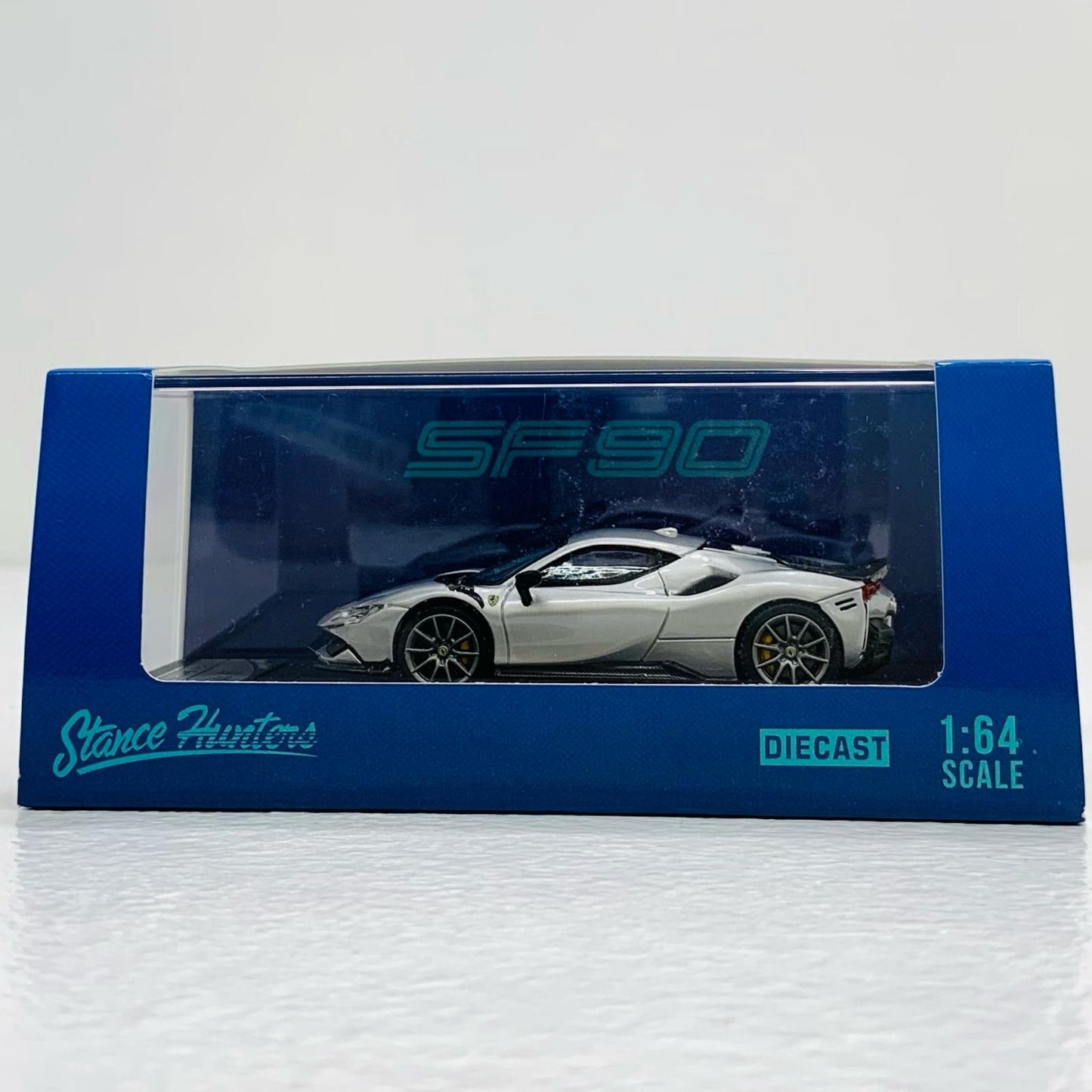 【中古】 SF90 NOVITEC (シルバー) 1/64 ミニカー