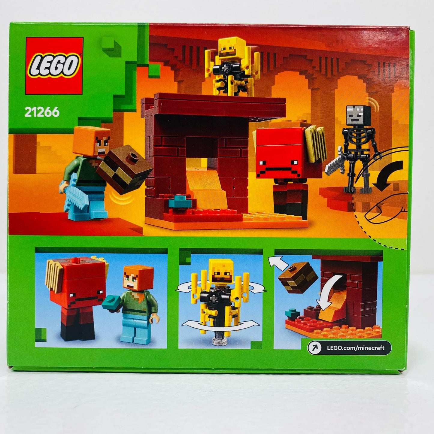 【中古】 LEGO ネザーの溶岩バトル 「レゴ マインクラフト」 21266