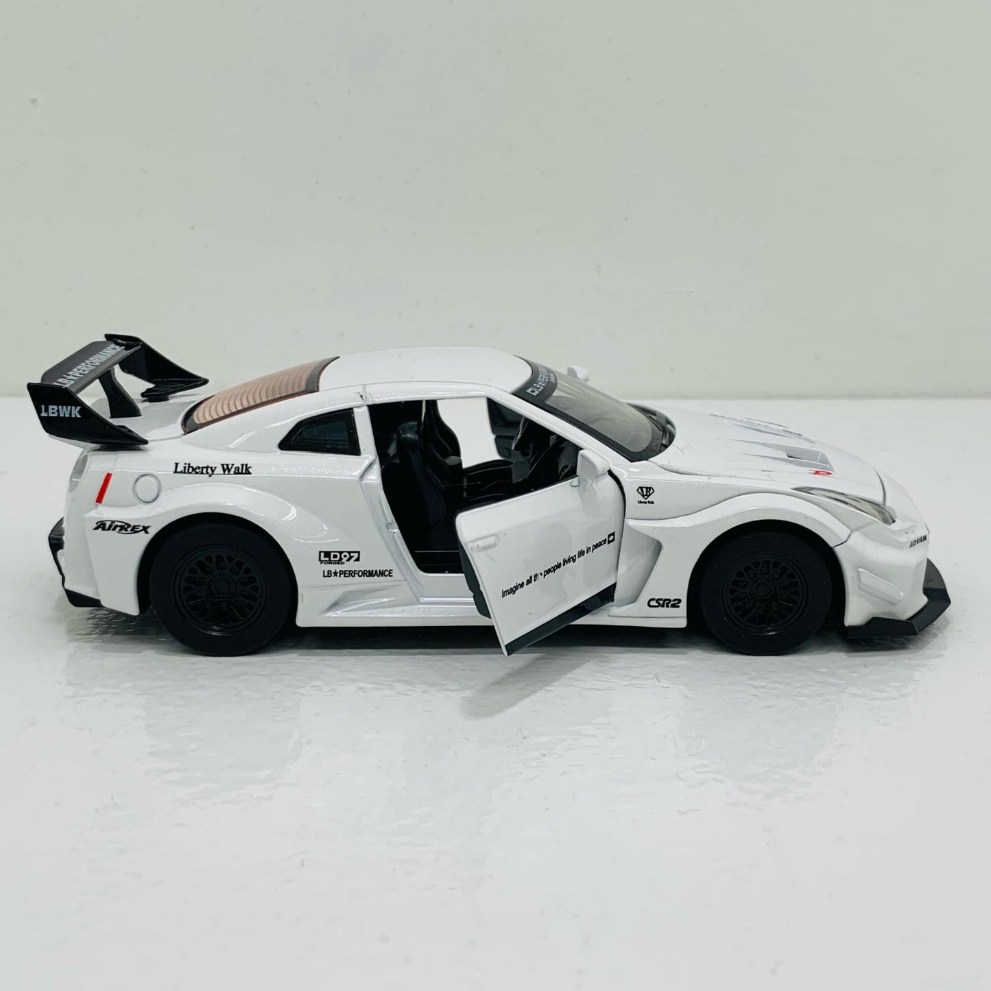 【中古】 R35 LB-WORKS GT-R 1/32 プルバックミニカー