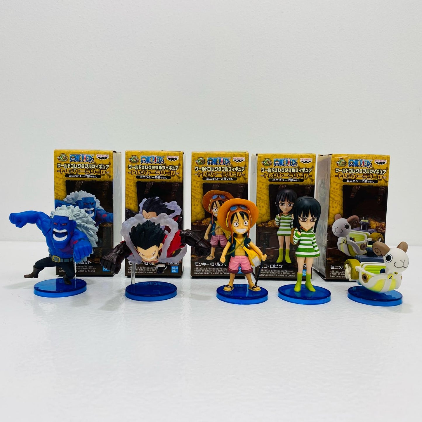 【中古】 '全5種セット「ワンピース」WCF-トレジャーラリーIVミニメリー2号Ver.-'【フィギュア】