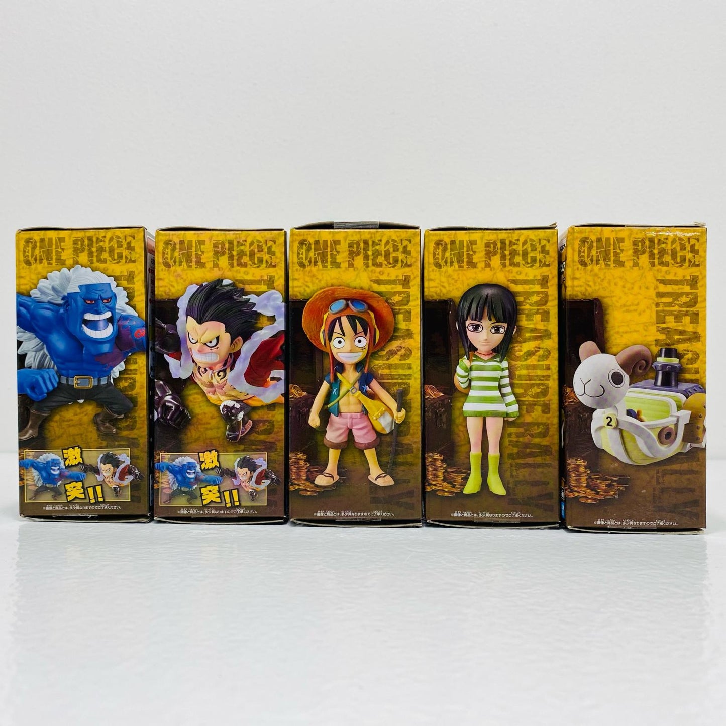 【中古】 '全5種セット「ワンピース」WCF-トレジャーラリーIVミニメリー2号Ver.-'【フィギュア】