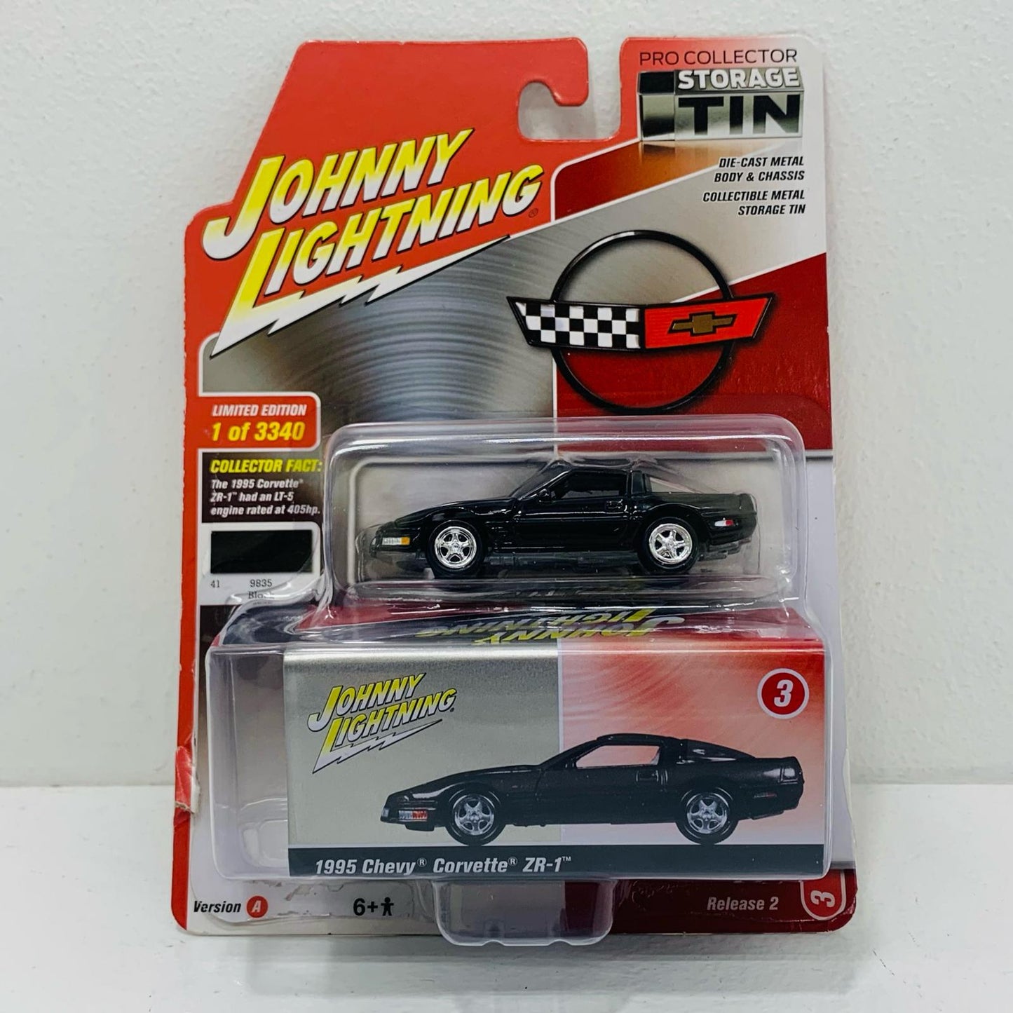 【中古】 1995 シェビー コルベット ZR-1(ブラック) 1/64 2