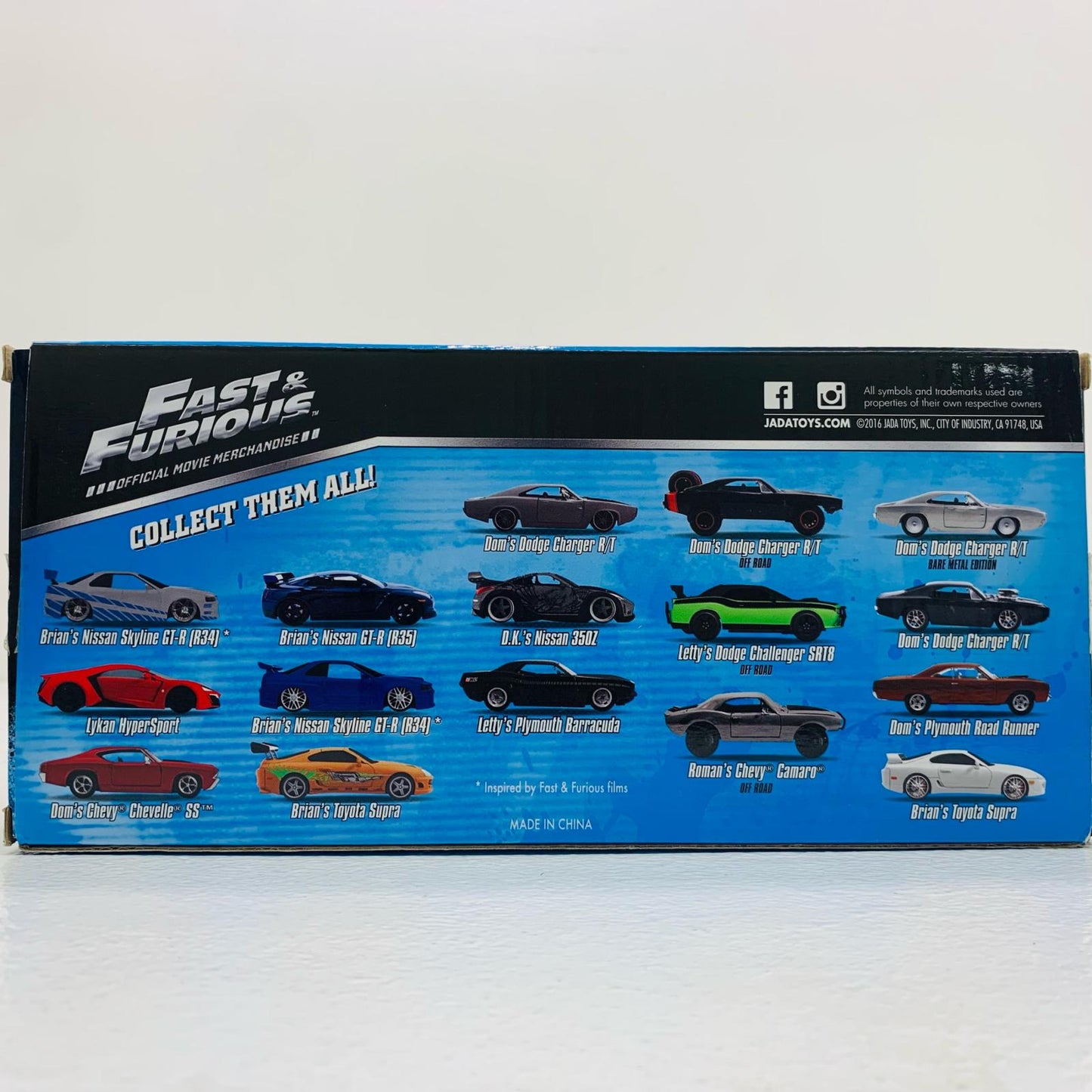Dom's Dodge Charger Daytona 1/24 Diecast Model Fast & Furious