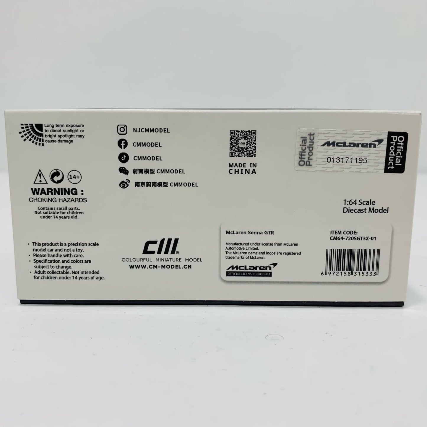 【中古】 1/64 Mclaren 720SGT3X (ブラック)