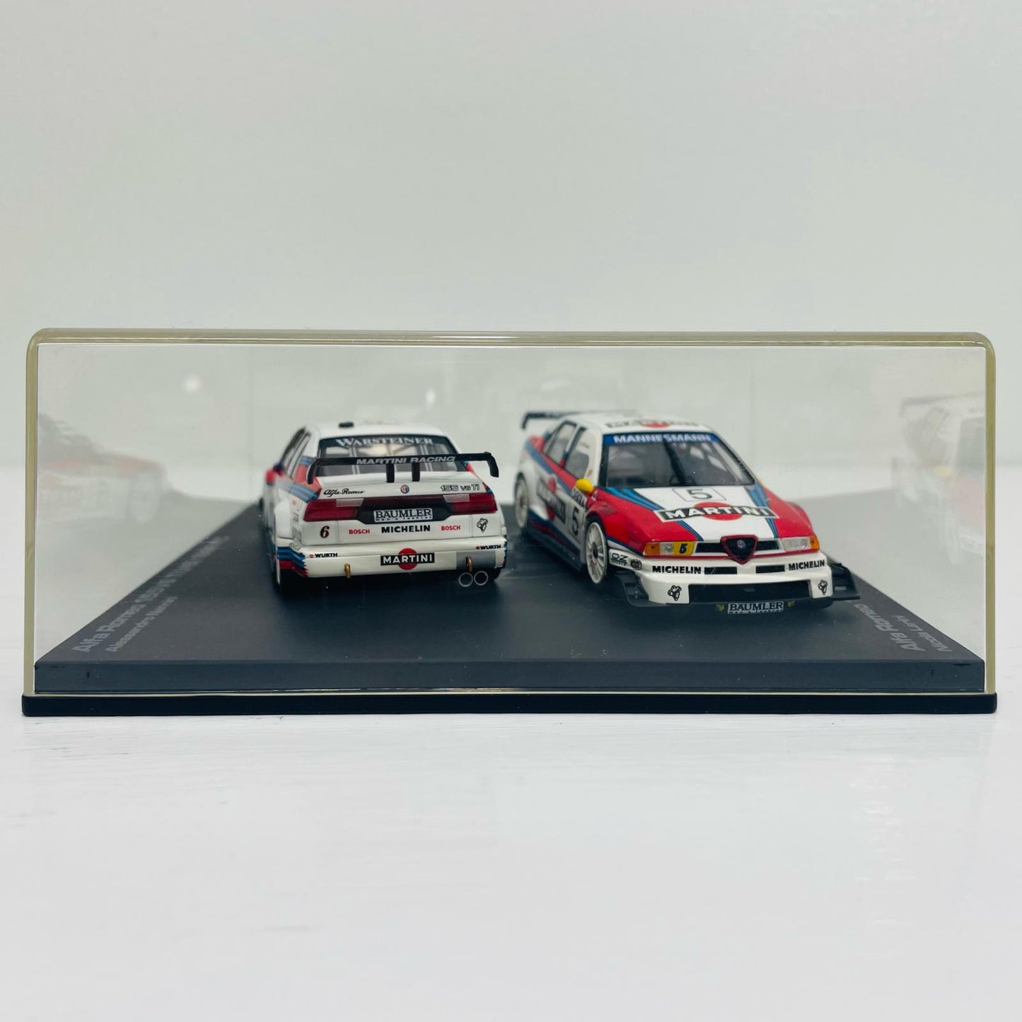 1/43 Alfa Romeo 155V6 TI #5&#6 1996 ITC 2台セット(ホワイト×レッド×ブルー)