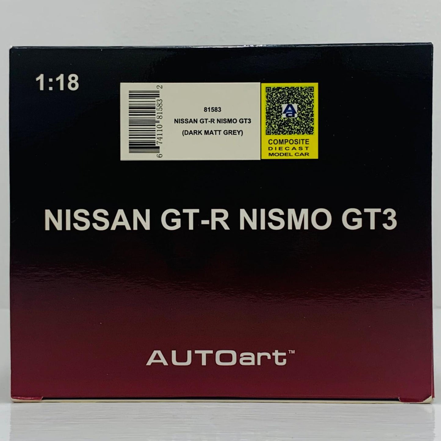 おもちゃ・玩具 1/18 日産 GT-R NISMO GT3(ダークマット・グレー) その他TOY【飾磨店】