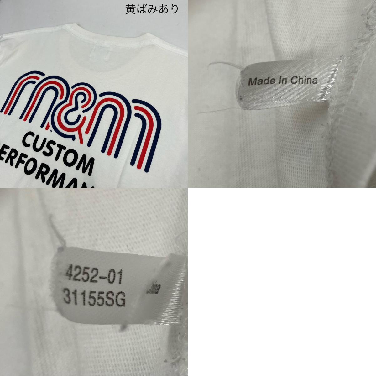 M&M CUSTOM PERFORMANCE | エムアンドエムカスタムパフォーマンス 半袖Tシャツ ホワイト サイズ:XL【イオン広店】