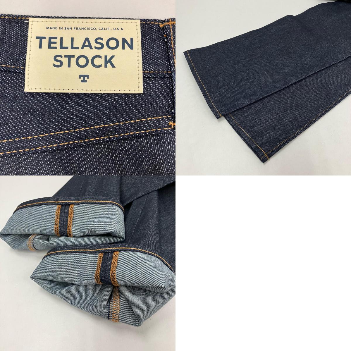 TELLASON | テラソン 14oz CONE DENIM NON-SELVAGE 5 POCKET PANTS デニムパンツ インディゴ サイズ:30【イオン広店】