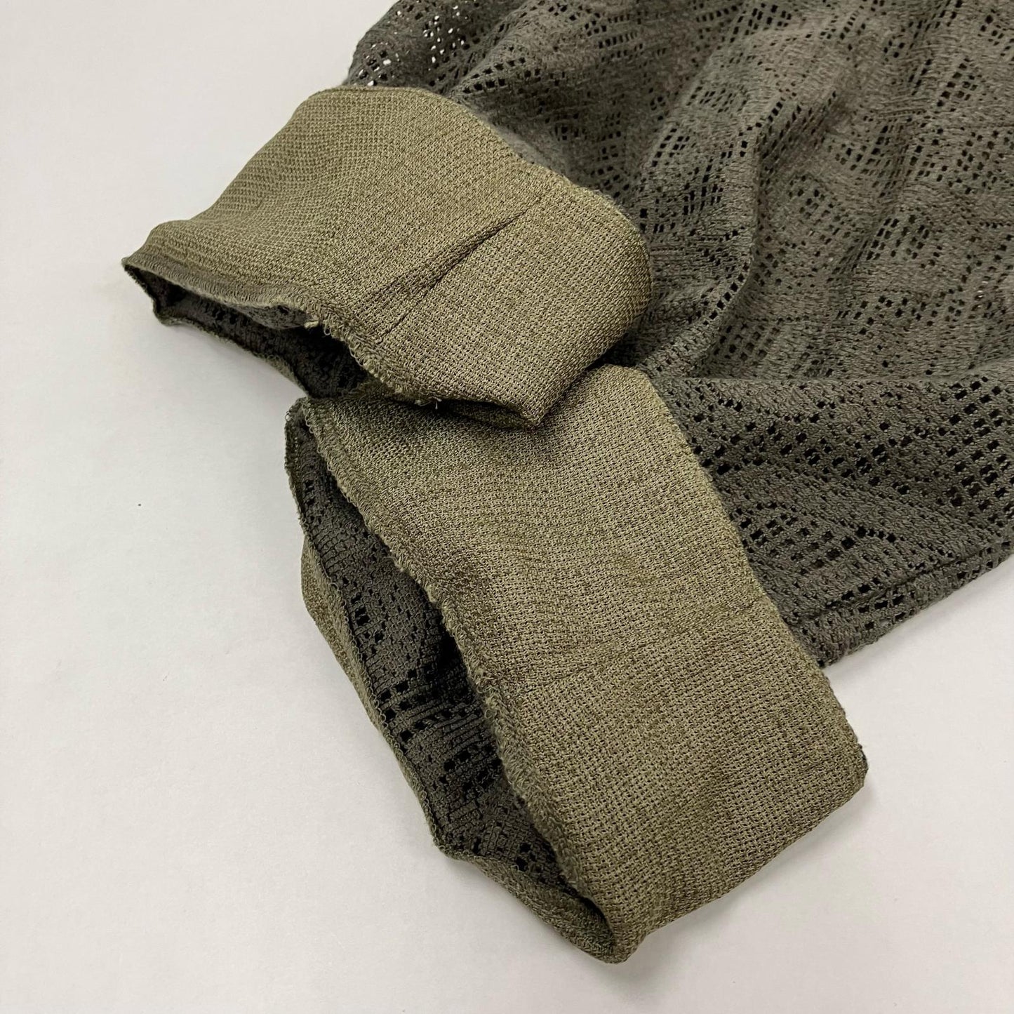 SASQUATCH fabrix | サスクワッチファブリックス LOVE & PEACE LACE SMOCK カットソー 24SS-CSL-004 カーキ サイズ:XL【イオン広店】