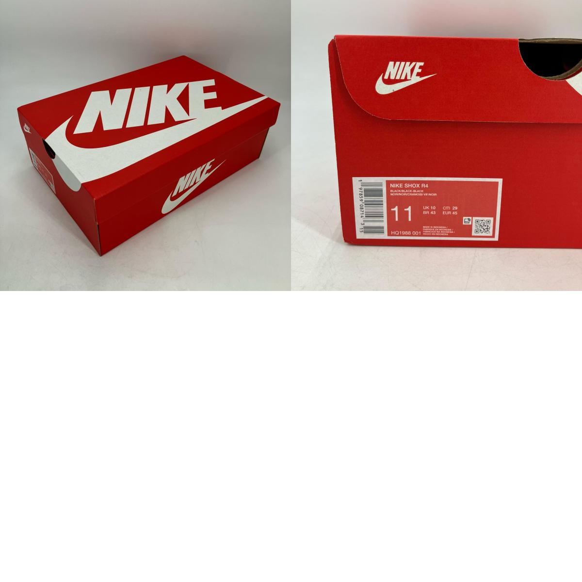 NIKE | ナイキ SHOX R4 スニーカー HQ1988-001 ブラック 29cm【イオン広店】