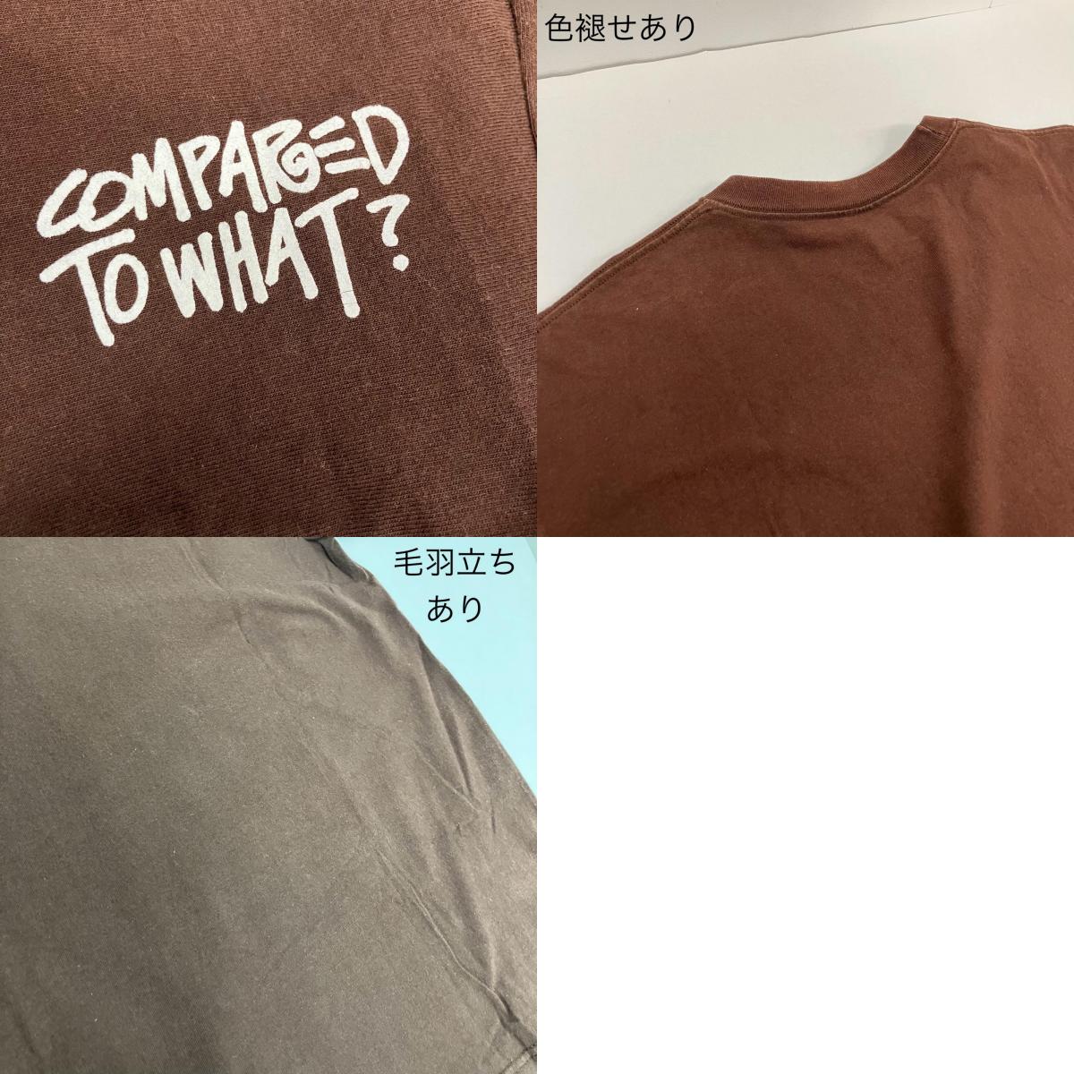 STUSSY | ステューシー COMPARED TO WHAT? 半袖Tシャツ ブラウン サイズ:L【イオン広店】