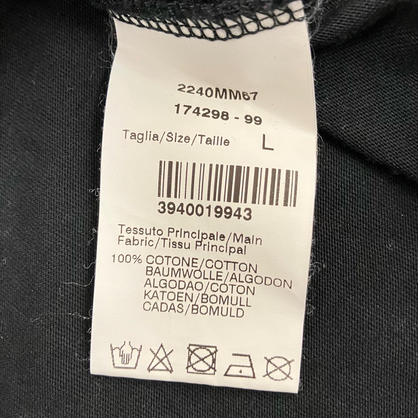MSGM | エムエスジーエム 半袖Tシャツ 2240MM67 ブラック サイズ:L【イオン広店】