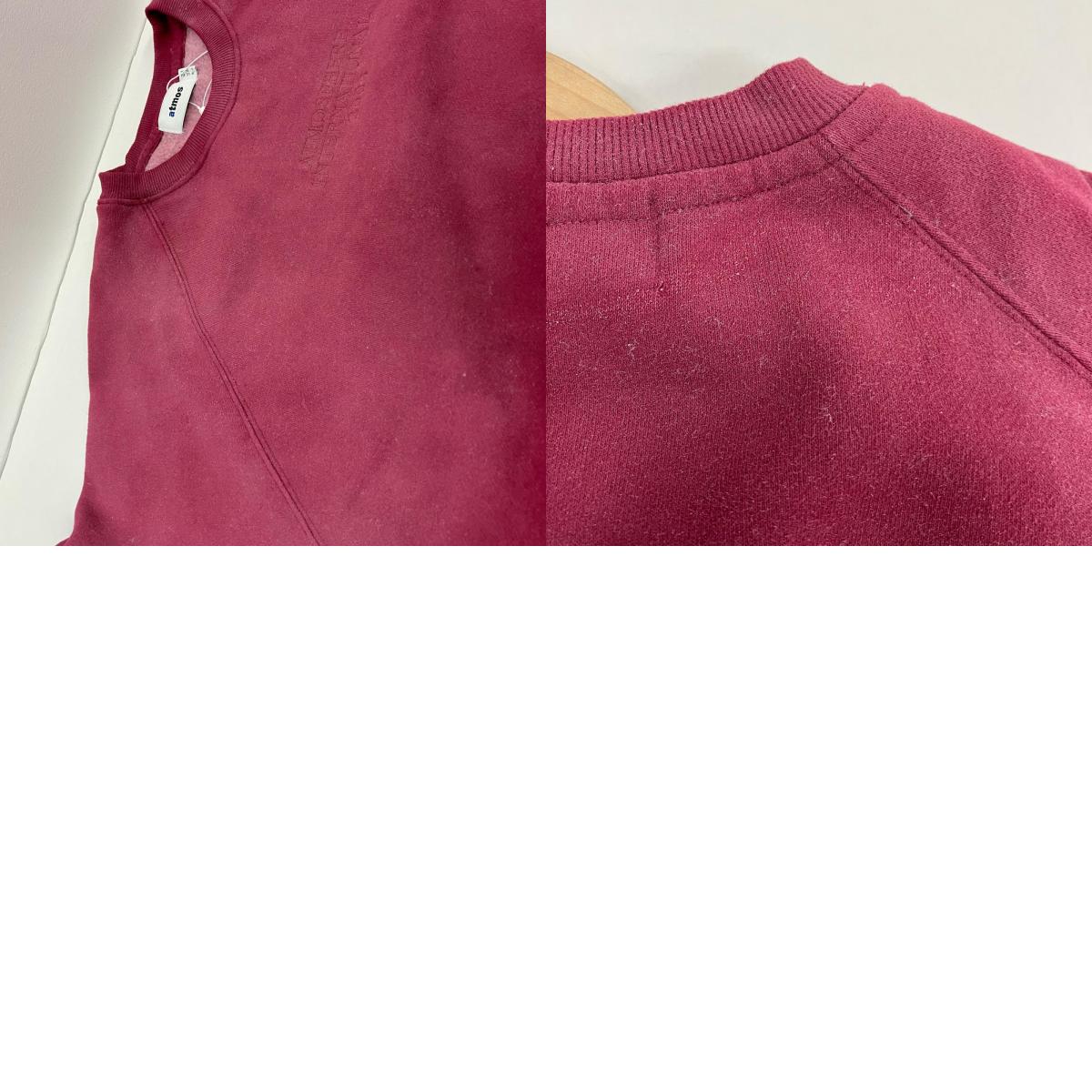 atmos | アトモス Fade Color Sweatshirt スウェット MAASP-SW009 レッド サイズ:L【イオン広店】