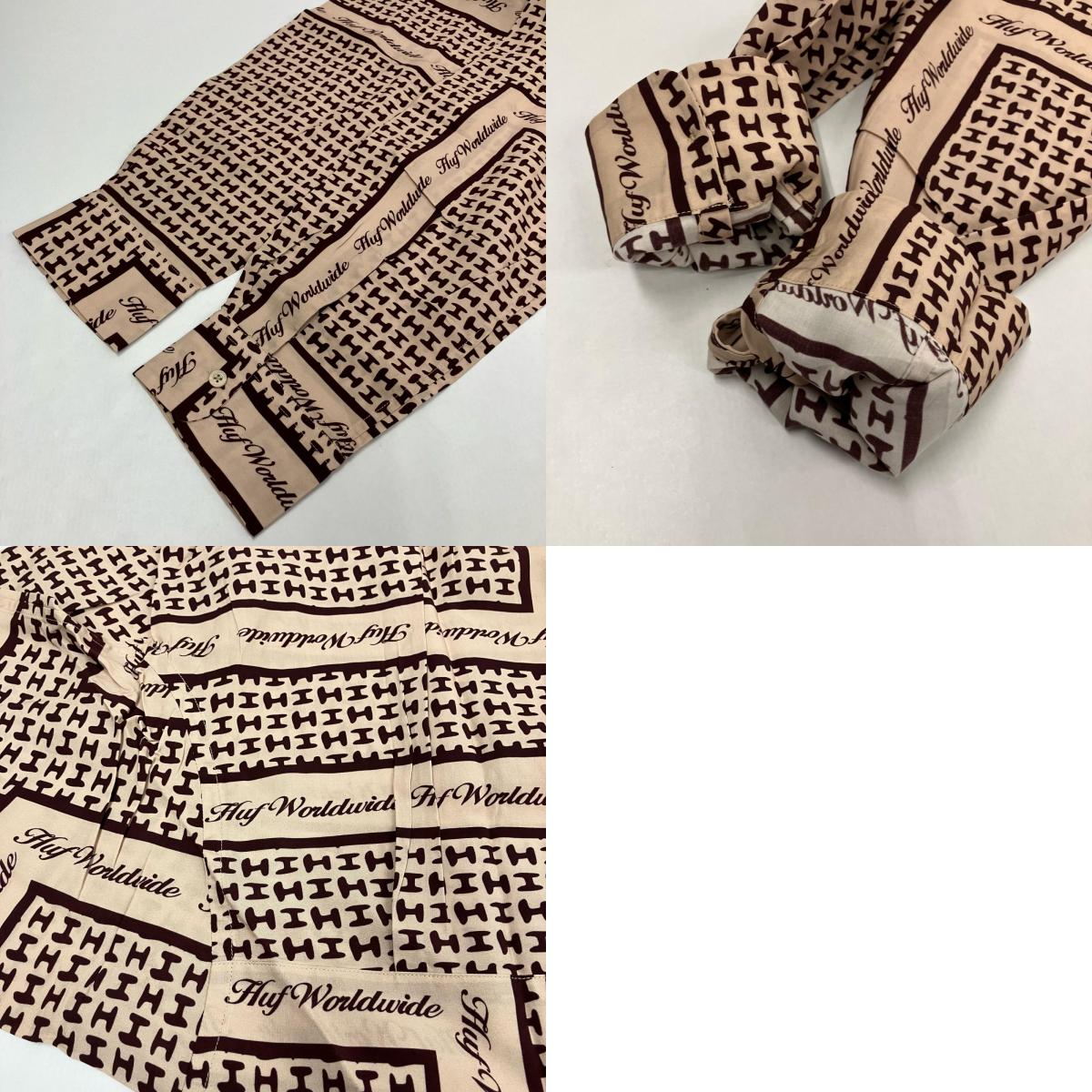 HUF | ハフ SCARF LS RESORT TOP 長袖シャツ サイズ:XL【イオン広店】
