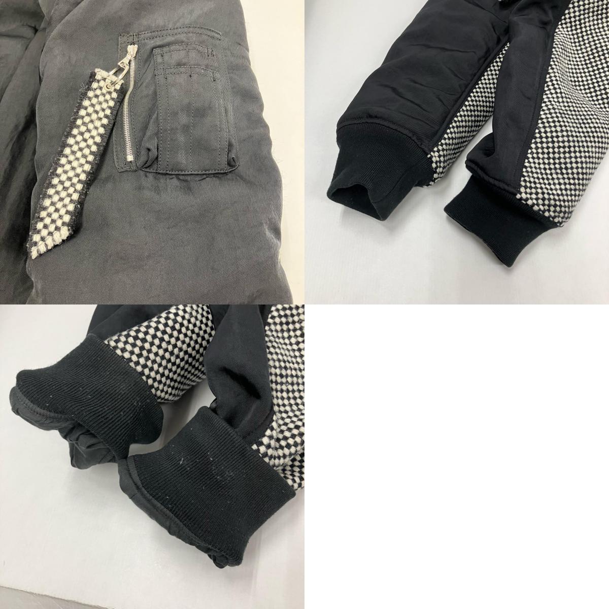 SOPHNET. | ソフネット FLIGHT JACKET / Kvadrat Sisu ミリタリージャケット SPNT-252007 ブラック サイズ:4【イオン広店】