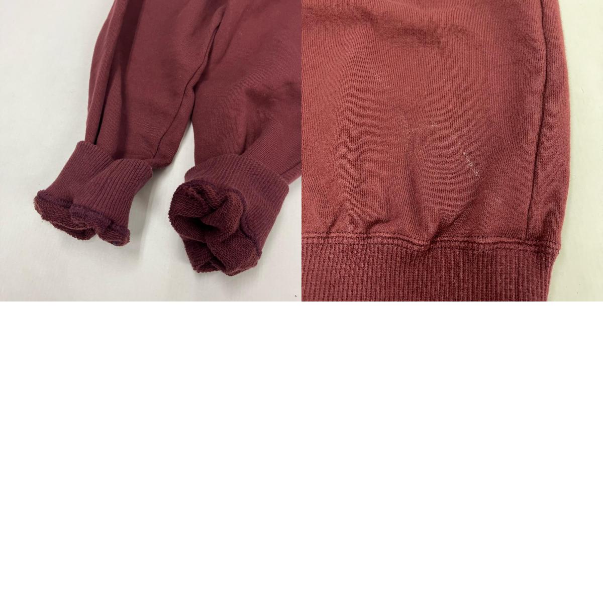 CALEE | キャリー EMBLEM LOGO CRE NECK SW スウェット CL-25AW014 ボルドー/バーガンディー サイズ:M【イオン広店】
