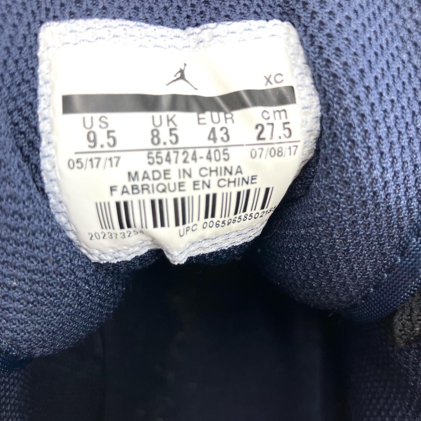 NIKE AIR JORDAN | ナイキ エアー ジョーダン Air Jordan 1 Retro Mid スニーカー 554724-405 ダークネイビー 27.5cm【イオン広店】