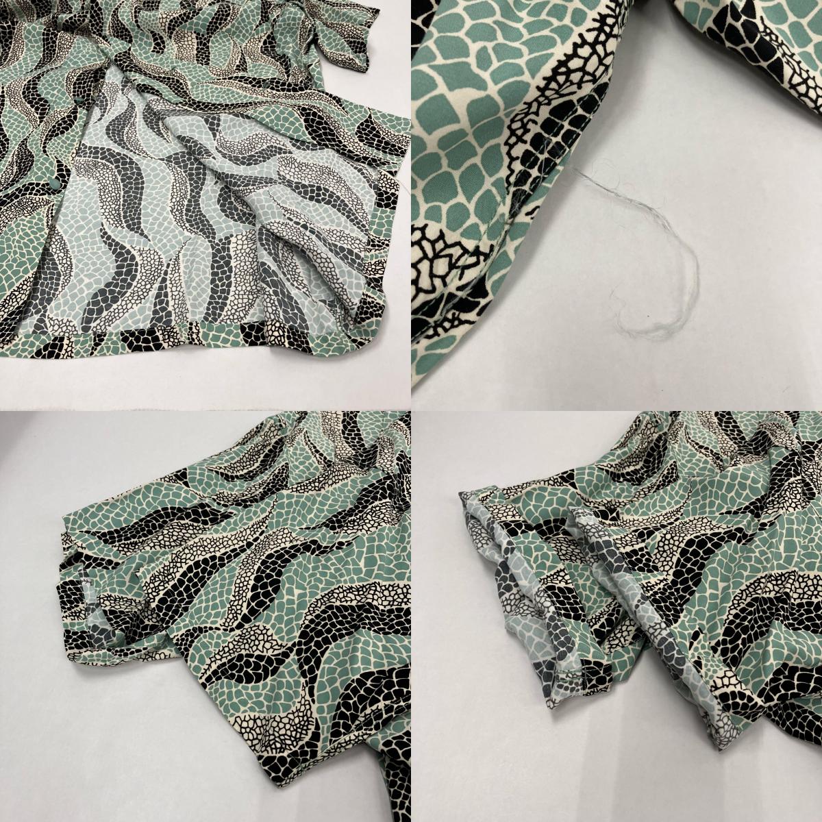 TAILOR TOYO(東洋エンタープライズ) | テイラートウヨウテイラートーヨー HIGH DENSITY RAYON OPEN SHIRT その他トップス SH38632 グリーン サイズ:XL【イオン広店】