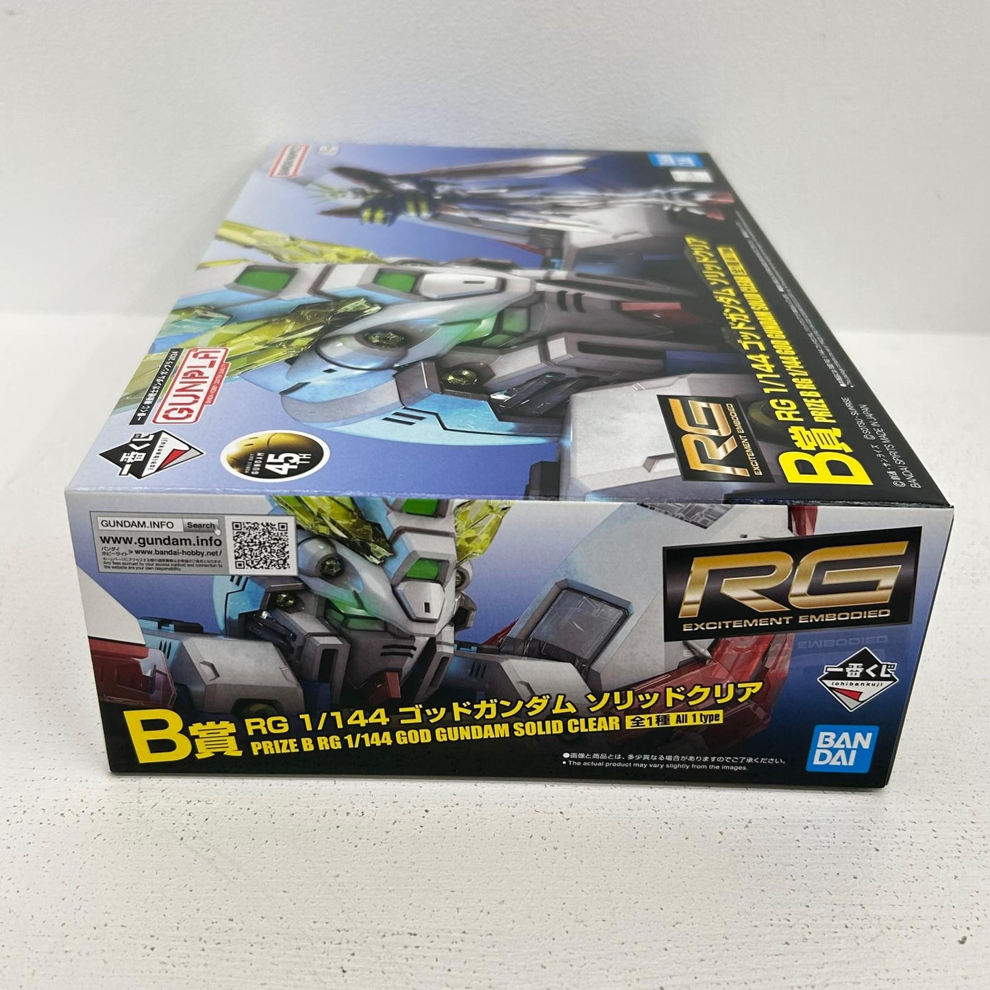 プラモデル B賞 1/144 RG ゴッドガンダム ソリッドクリア 一番くじ 機動戦士ガンダム ガンプラ 2024 ゴッドガンダム【イオン広店】