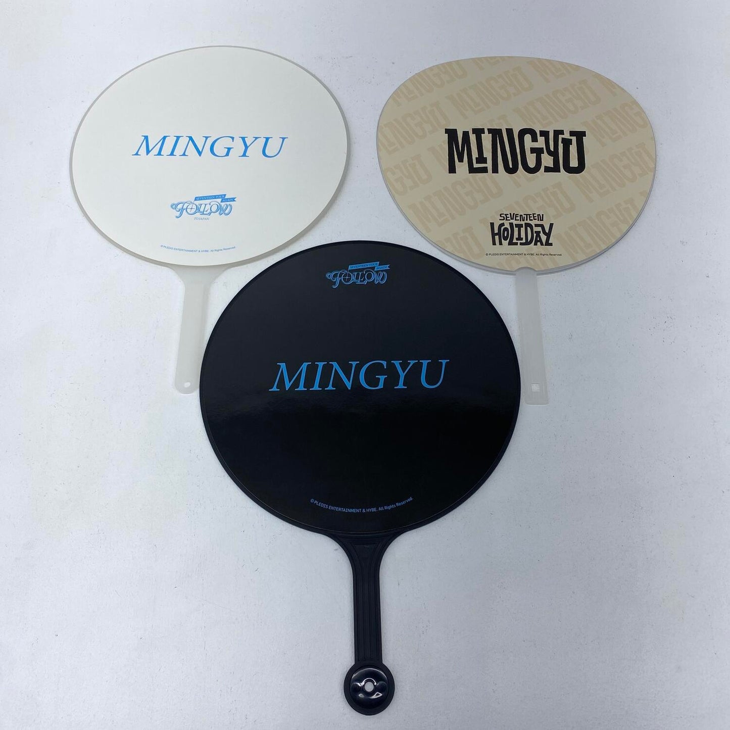 アイドルグッズ 【★加古川物流】中古 ミンギュ うちわ FOLLOW/FOLLOW AGAIN/HOLIDAY 3点セット**【353】【353】【加古川物流】