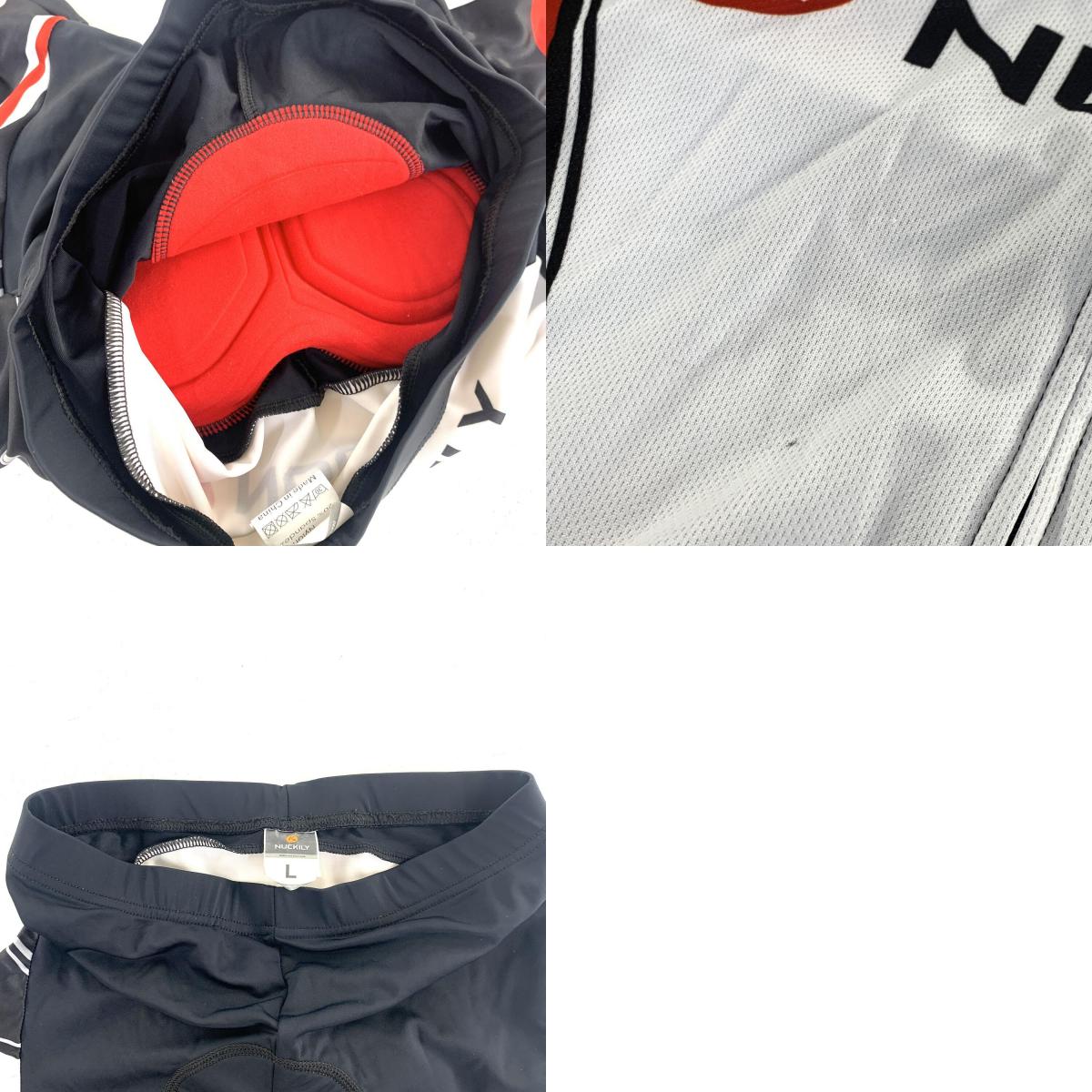 【★加古川物流】中古 NUCKILY サイクルジャージ 上下セット サイズL°【431】【431】【加古川物流】