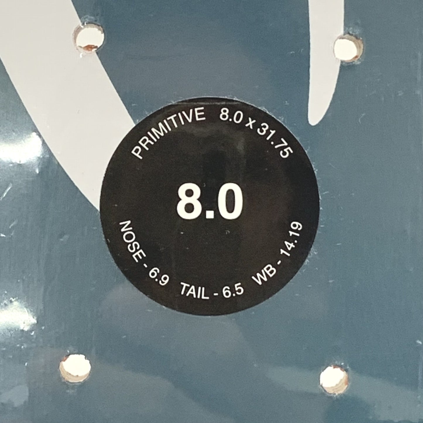 未開封 PRIMITIVE プリミティブ NUEVO SCRIPT CORE DECK 8インチ デッキテープ付 / ヌエボ スクリプト コアデッキ / 8.0×31.75 / 約205×805mm 約1245g..