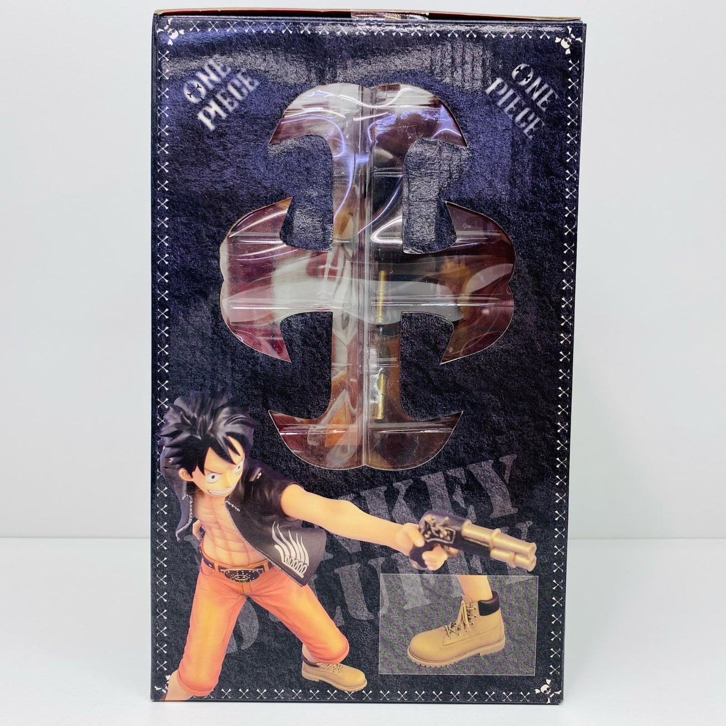 【中古】 ワンピース フィギュア モンキー・D・ルフィ 三銃士Ver. DOOR PAINTING COLLECTION 1/7塗装済み完成品 三銃士Ver.【フィギュア】【飾磨店】