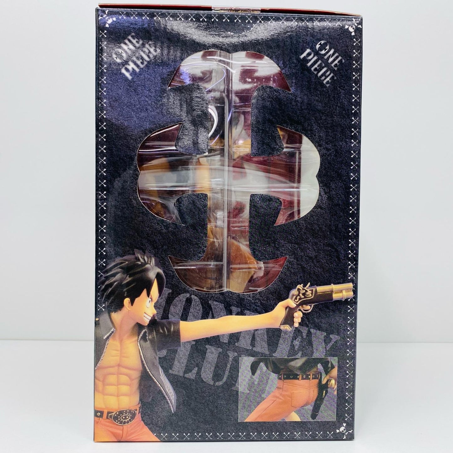 【中古】 ワンピース フィギュア モンキー・D・ルフィ 三銃士Ver. DOOR PAINTING COLLECTION 1/7塗装済み完成品 三銃士Ver.【フィギュア】【飾磨店】