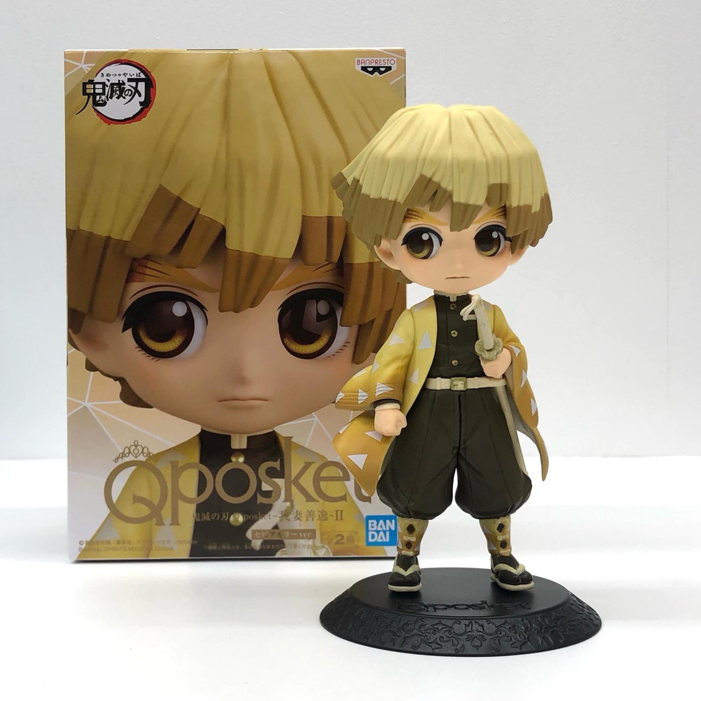 【中古】 鬼滅の刃 フィギュア 我妻善逸 Q posket B (セピアカラー) 2588652【フィギュア】【加古川物流】