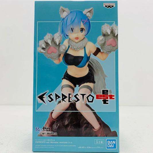 【中古】 レム「Re:ゼロから始める異世界生活」ESPRESTOest-Monstermotions-レム【フィギュア】