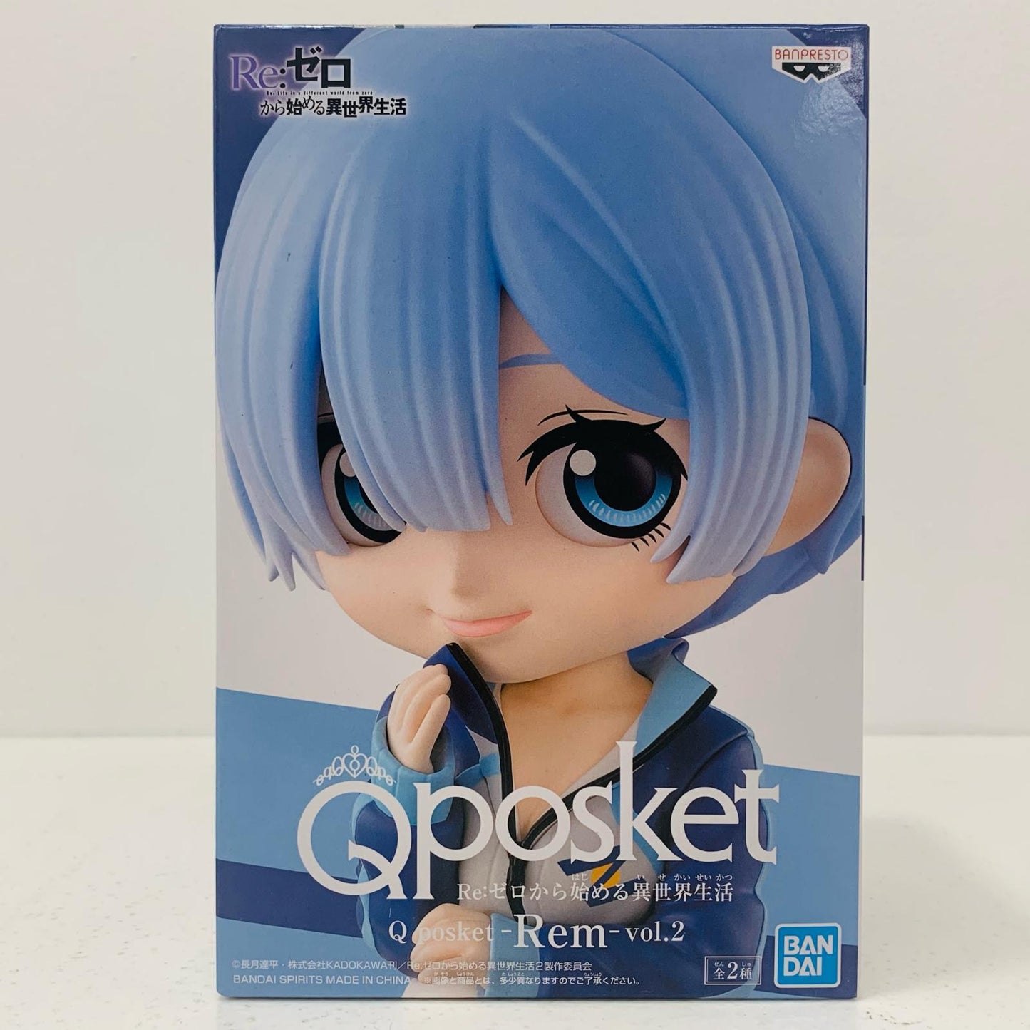 【中古】 レムB(衣装ブルー)「Re:ゼロから始める異世界生活」Qposket-Rem-vol.2【フィギュア】【飾磨店】