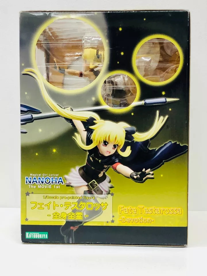 【中古】 フェイト・テスタロッサ-全身全霊-「魔法少女リリカルなのはTheMOVIE1st」1/8塗装済み完成品【フィギュア】【加古川物流】