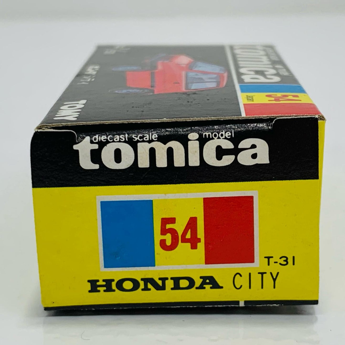 【中古】 1/57ホンダシティ(シルバー×ブラック/黒箱/日本製)「トミカNo.54」