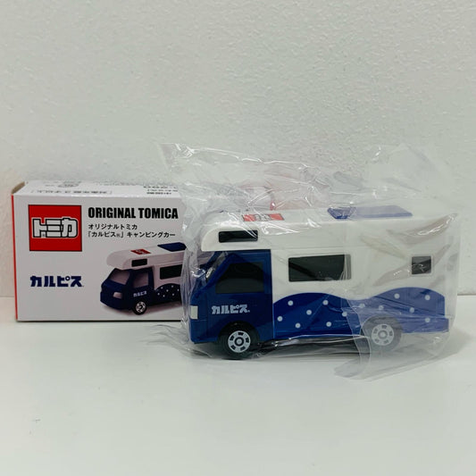 【中古】 カルピスキャンピングカー(ホワイト×ブルー)「トミカ」アサヒ飲料商品購入特典【飾磨店】