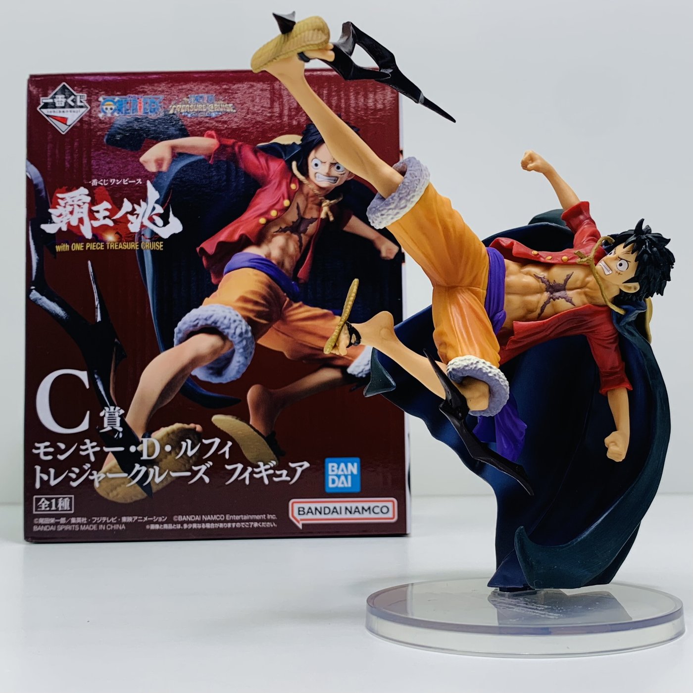 【中古】 C賞ルフィ/トレジャークルーズフィギュア「覇王ノ兆withONEPIECETREASURE/一番くじワンピース」【フィギュア】