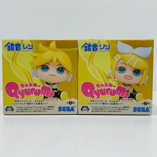 【中古】 全2種セットきゅるみーミニフィギュア“鏡音リン&鏡音レン”(EX)「初音ミク」【フィギュア】