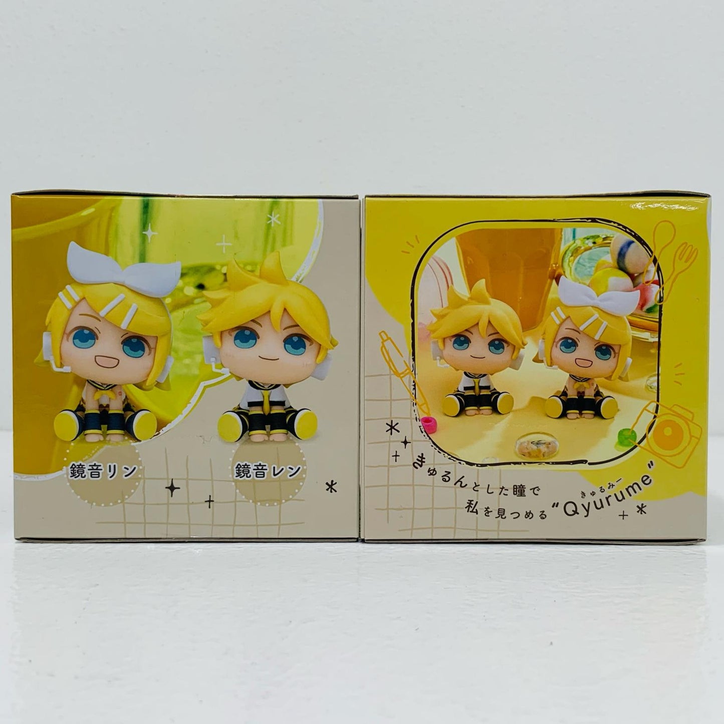 【中古】 全2種セットきゅるみーミニフィギュア“鏡音リン&鏡音レン”(EX)「初音ミク」【フィギュア】